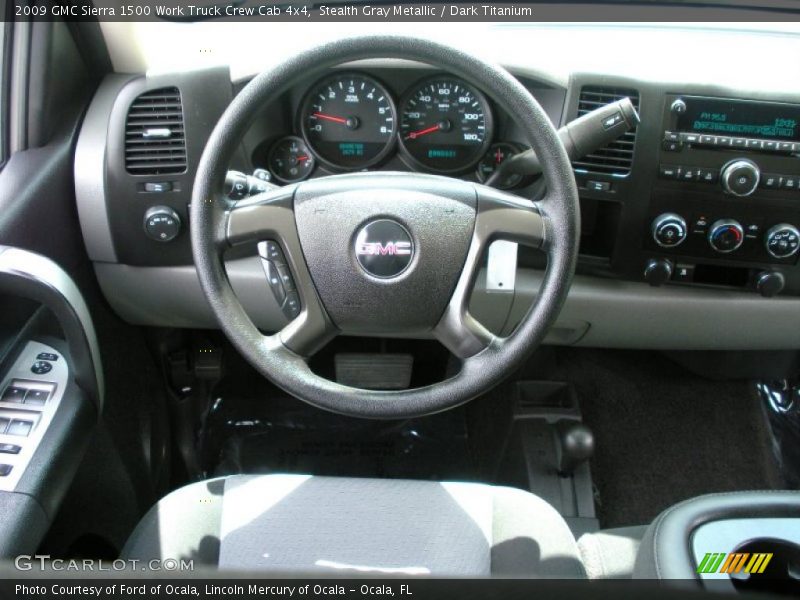 Stealth Gray Metallic / Dark Titanium 2009 GMC Sierra 1500 Work Truck Crew Cab 4x4