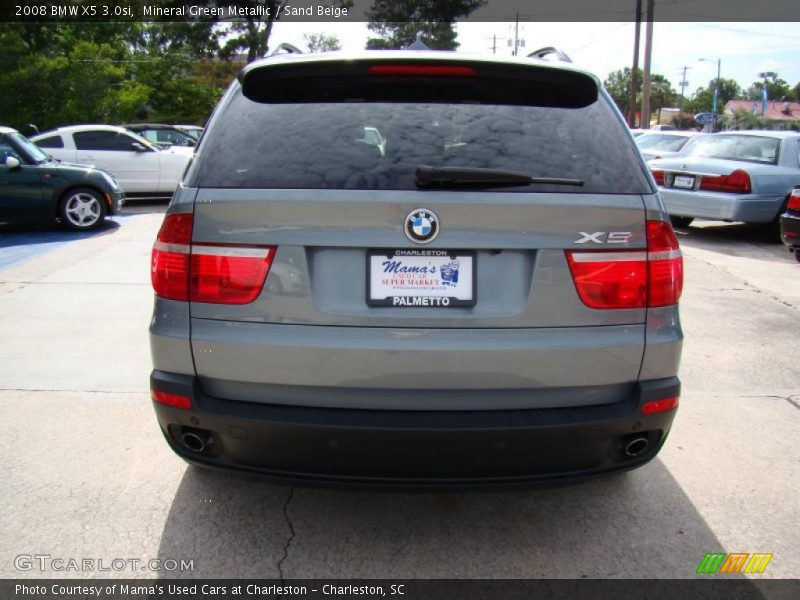 Mineral Green Metallic / Sand Beige 2008 BMW X5 3.0si