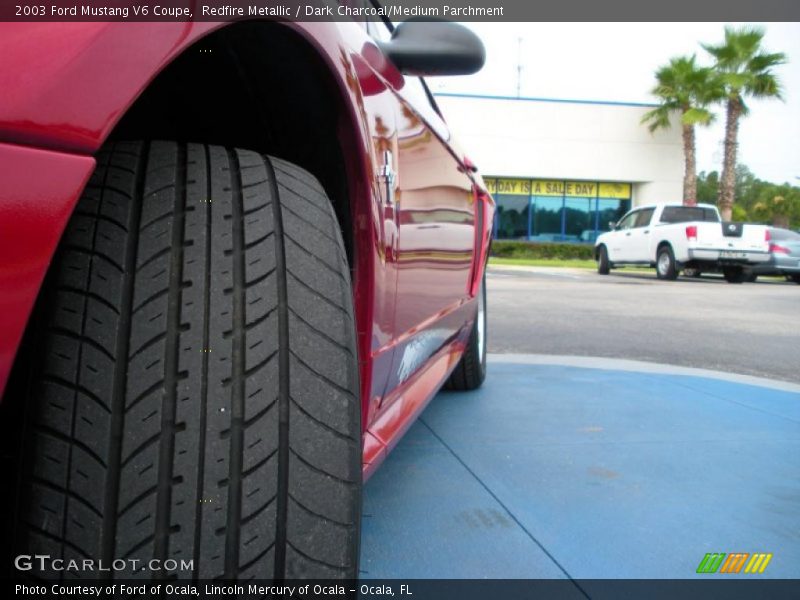 Redfire Metallic / Dark Charcoal/Medium Parchment 2003 Ford Mustang V6 Coupe