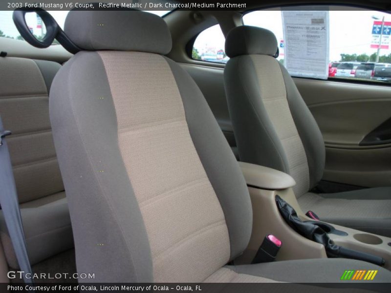 Redfire Metallic / Dark Charcoal/Medium Parchment 2003 Ford Mustang V6 Coupe