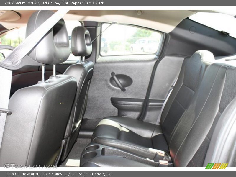 Chili Pepper Red / Black 2007 Saturn ION 3 Quad Coupe