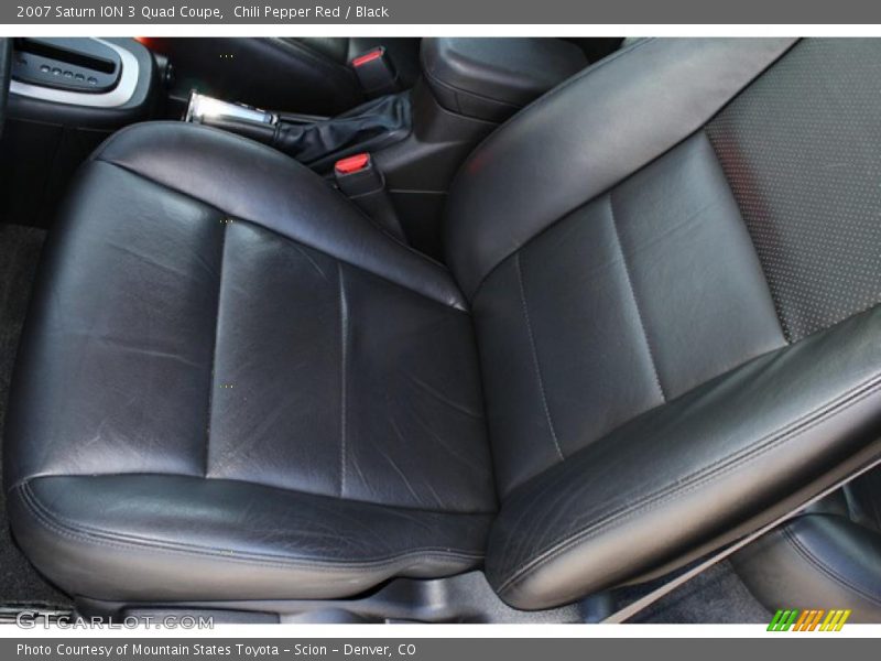 Chili Pepper Red / Black 2007 Saturn ION 3 Quad Coupe