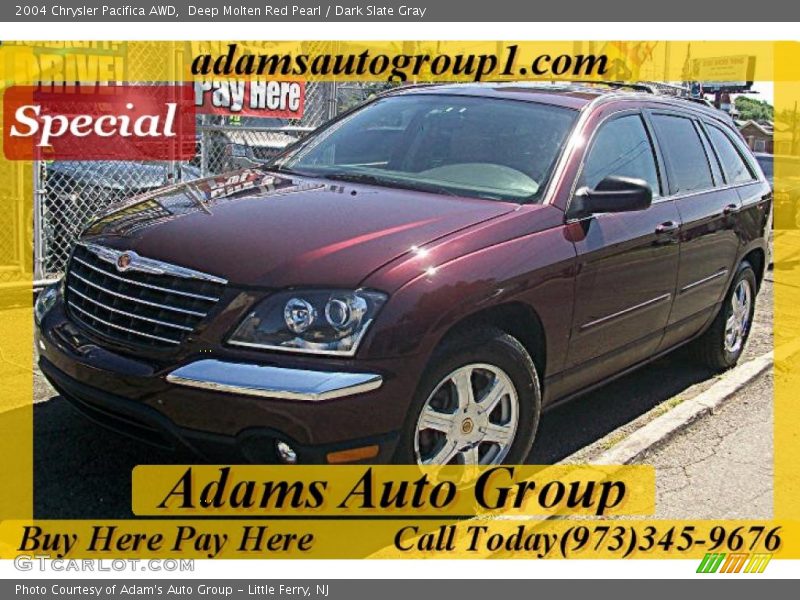 Deep Molten Red Pearl / Dark Slate Gray 2004 Chrysler Pacifica AWD