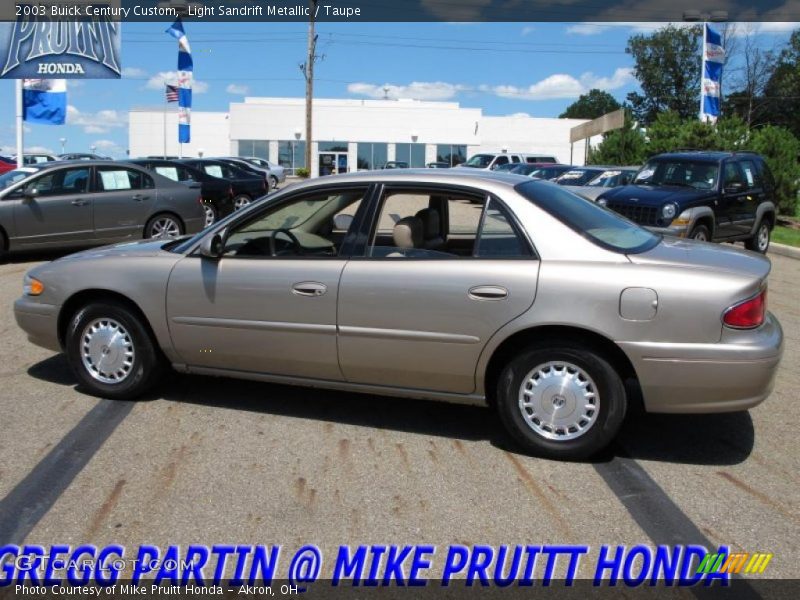 Light Sandrift Metallic / Taupe 2003 Buick Century Custom