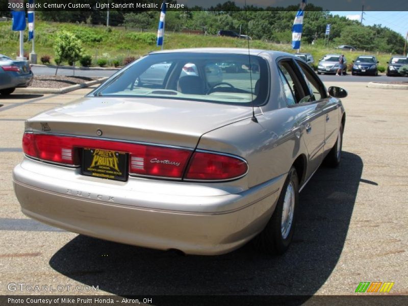 Light Sandrift Metallic / Taupe 2003 Buick Century Custom