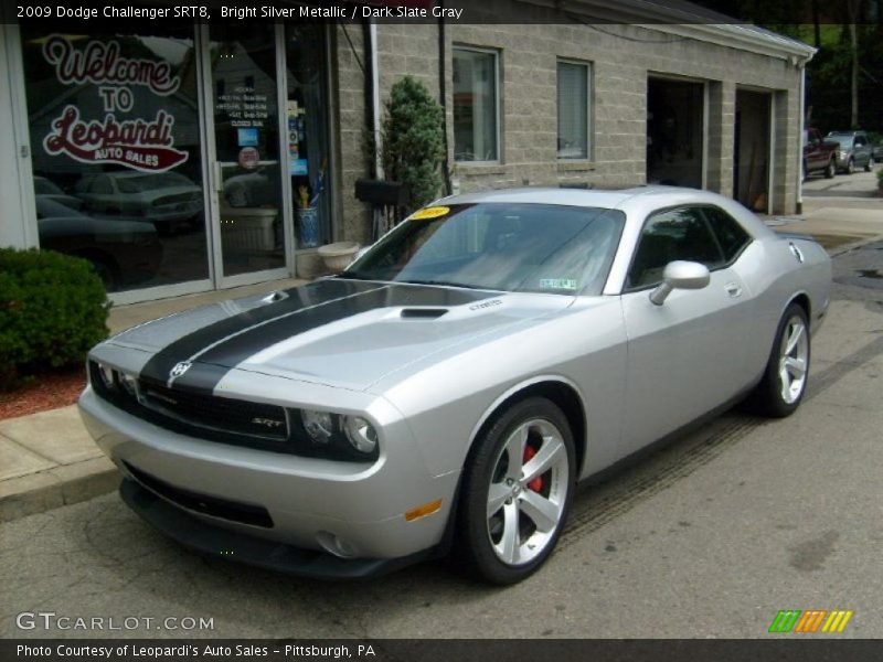 Bright Silver Metallic / Dark Slate Gray 2009 Dodge Challenger SRT8