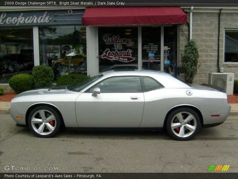 Bright Silver Metallic / Dark Slate Gray 2009 Dodge Challenger SRT8