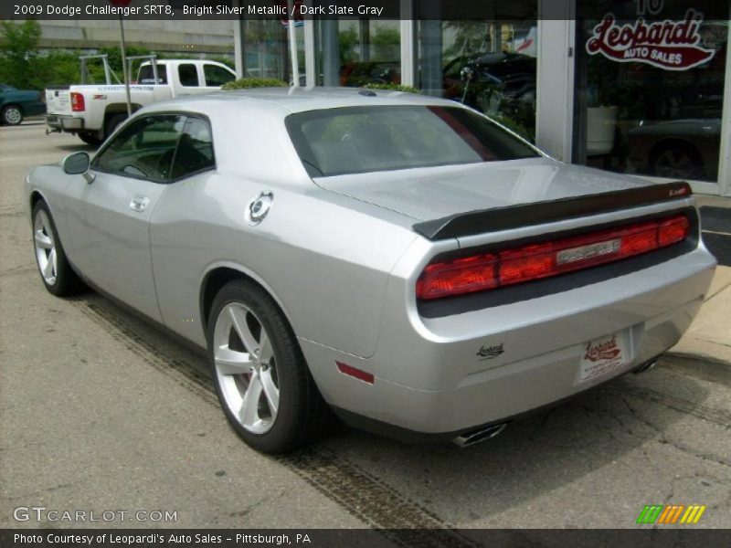 Bright Silver Metallic / Dark Slate Gray 2009 Dodge Challenger SRT8