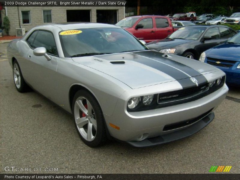 Bright Silver Metallic / Dark Slate Gray 2009 Dodge Challenger SRT8