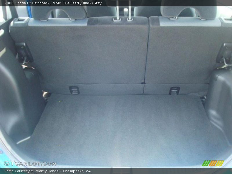 Vivid Blue Pearl / Black/Grey 2008 Honda Fit Hatchback