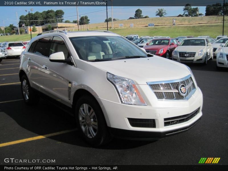 Platinum Ice Tricoat / Titanium/Ebony 2010 Cadillac SRX V6