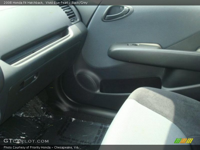 Vivid Blue Pearl / Black/Grey 2008 Honda Fit Hatchback