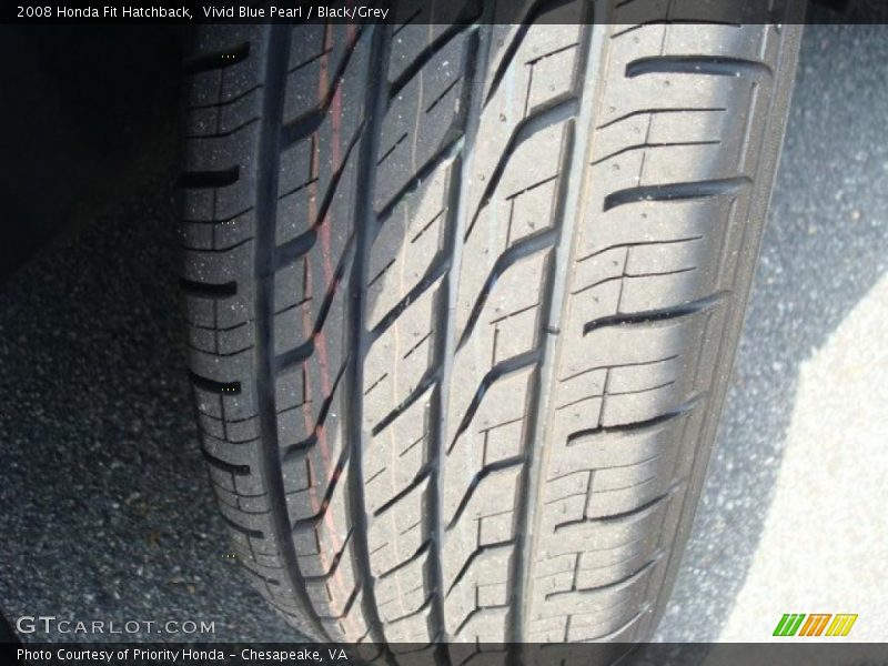 Vivid Blue Pearl / Black/Grey 2008 Honda Fit Hatchback