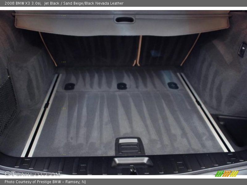 Jet Black / Sand Beige/Black Nevada Leather 2008 BMW X3 3.0si