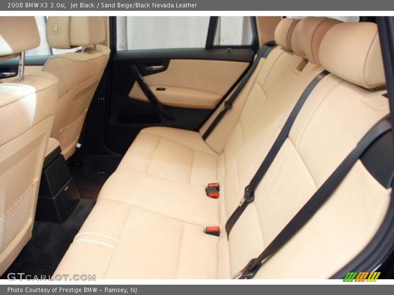 Jet Black / Sand Beige/Black Nevada Leather 2008 BMW X3 3.0si