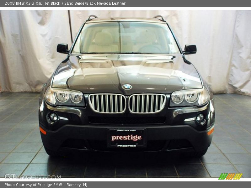 Jet Black / Sand Beige/Black Nevada Leather 2008 BMW X3 3.0si