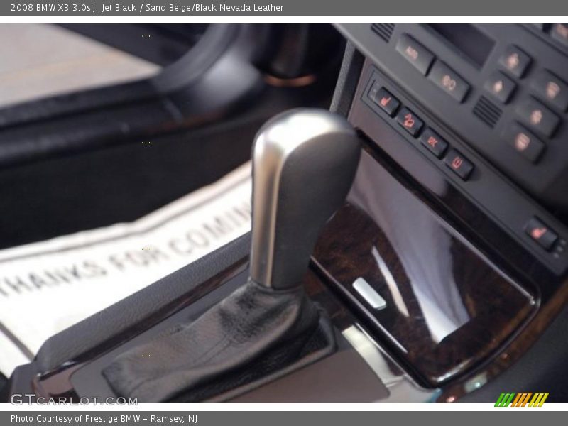 Jet Black / Sand Beige/Black Nevada Leather 2008 BMW X3 3.0si