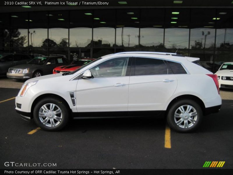Platinum Ice Tricoat / Titanium/Ebony 2010 Cadillac SRX V6