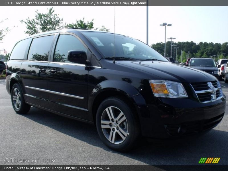 Blackberry Metallic / Medium Slate Gray/Light Shale 2010 Dodge Grand Caravan SXT