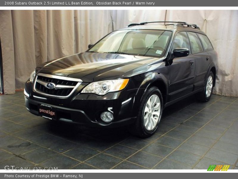 Obsidian Black Pearl / Warm Ivory 2008 Subaru Outback 2.5i Limited L.L.Bean Edition