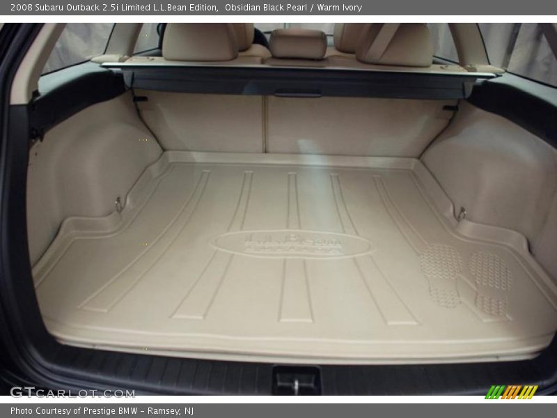 Obsidian Black Pearl / Warm Ivory 2008 Subaru Outback 2.5i Limited L.L.Bean Edition