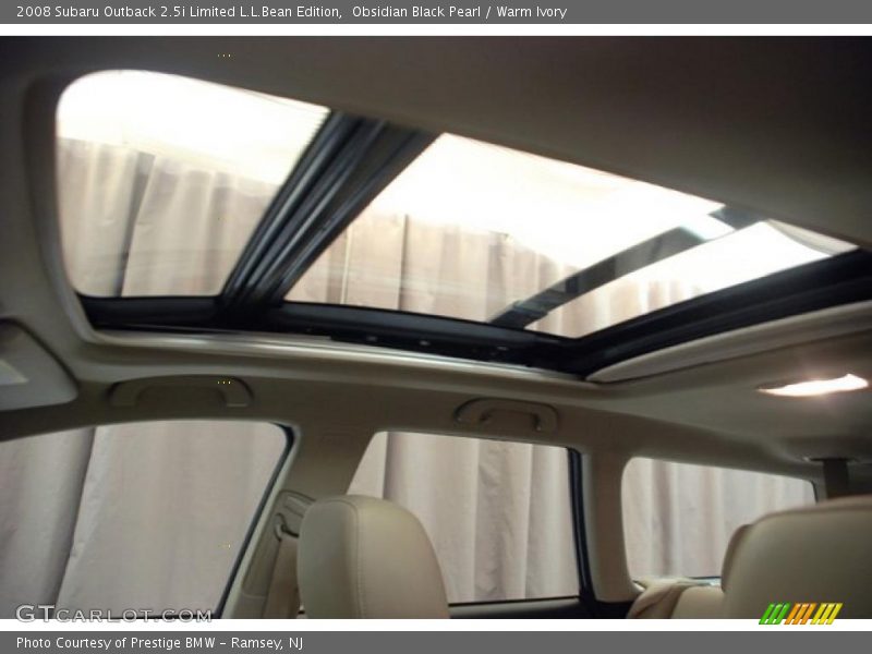 Obsidian Black Pearl / Warm Ivory 2008 Subaru Outback 2.5i Limited L.L.Bean Edition