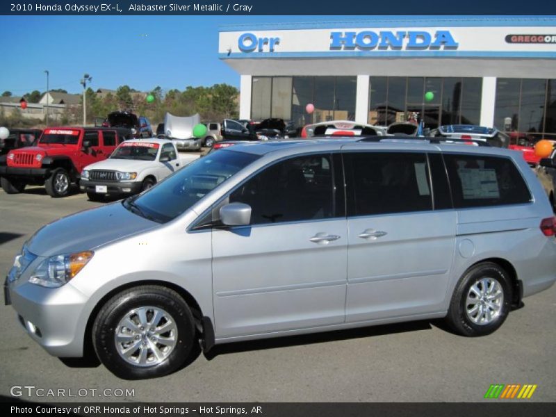 Alabaster Silver Metallic / Gray 2010 Honda Odyssey EX-L