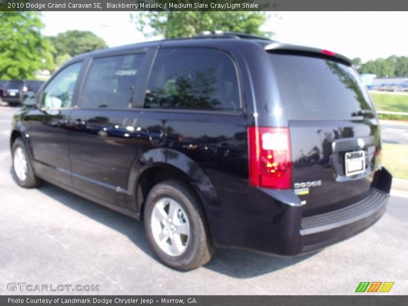 Blackberry Metallic / Medium Slate Gray/Light Shale 2010 Dodge Grand Caravan SE