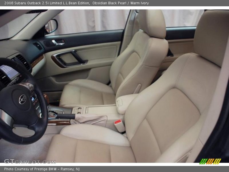 Obsidian Black Pearl / Warm Ivory 2008 Subaru Outback 2.5i Limited L.L.Bean Edition