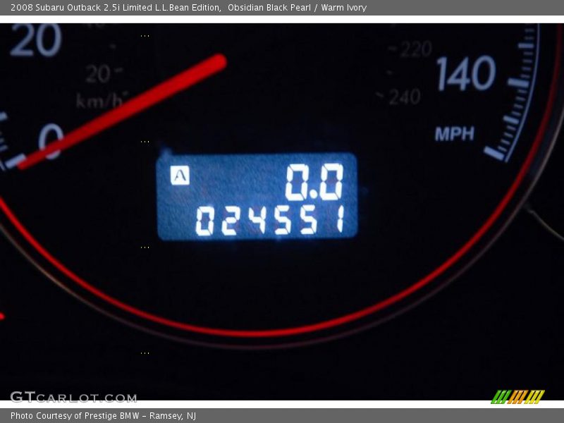 Obsidian Black Pearl / Warm Ivory 2008 Subaru Outback 2.5i Limited L.L.Bean Edition