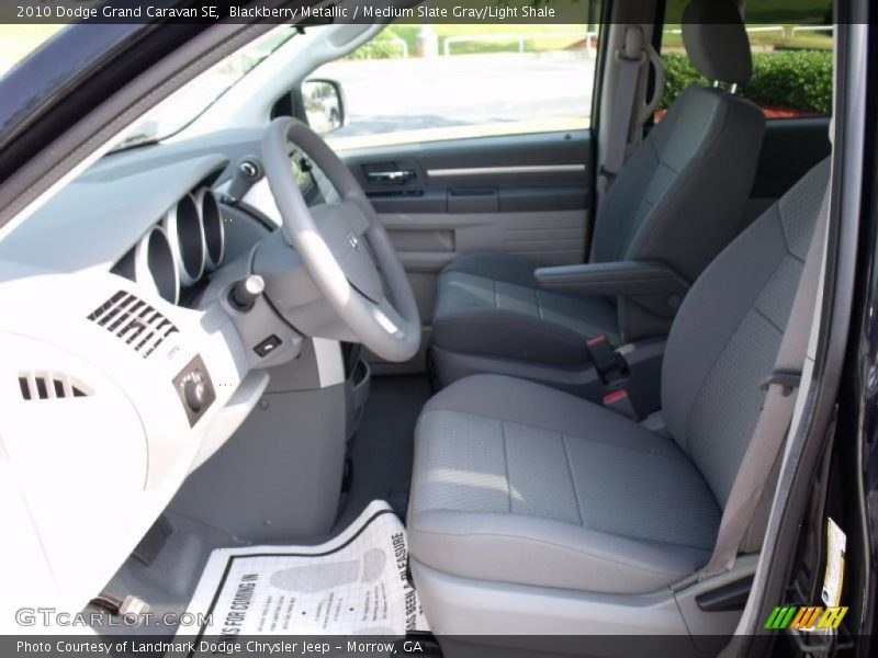 Blackberry Metallic / Medium Slate Gray/Light Shale 2010 Dodge Grand Caravan SE