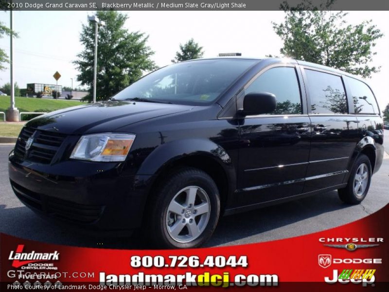Blackberry Metallic / Medium Slate Gray/Light Shale 2010 Dodge Grand Caravan SE