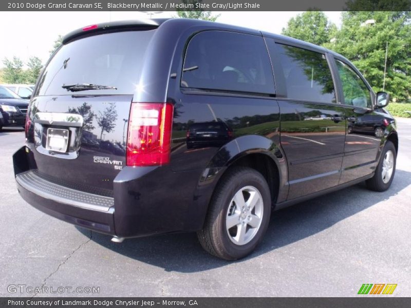 Blackberry Metallic / Medium Slate Gray/Light Shale 2010 Dodge Grand Caravan SE