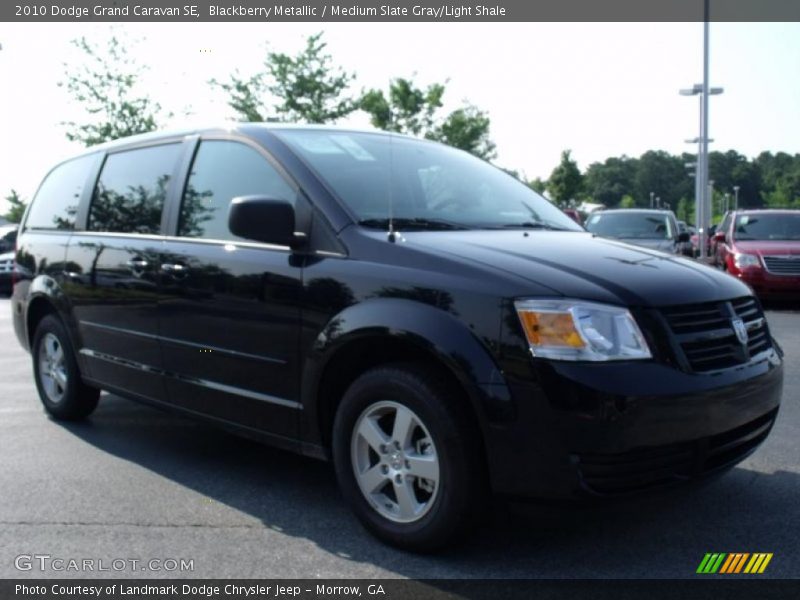 Blackberry Metallic / Medium Slate Gray/Light Shale 2010 Dodge Grand Caravan SE