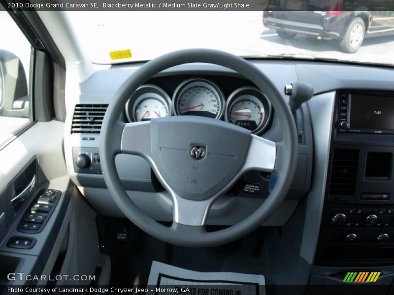Blackberry Metallic / Medium Slate Gray/Light Shale 2010 Dodge Grand Caravan SE
