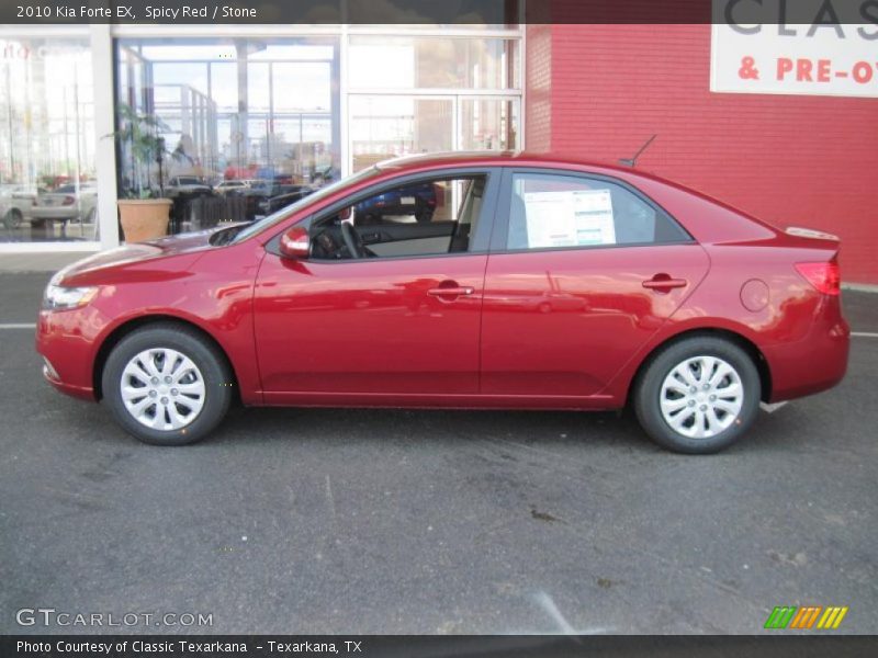 Spicy Red / Stone 2010 Kia Forte EX