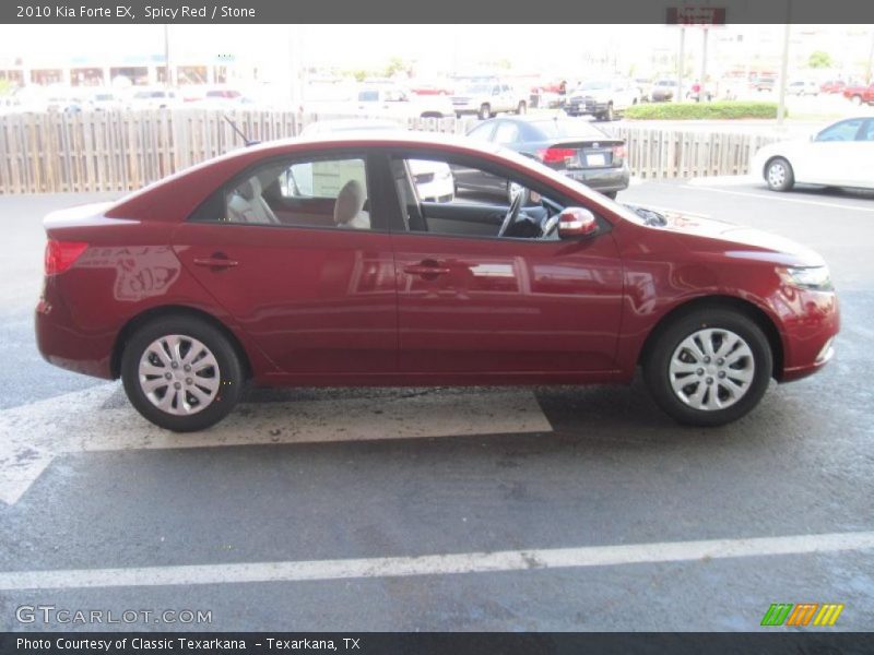 Spicy Red / Stone 2010 Kia Forte EX