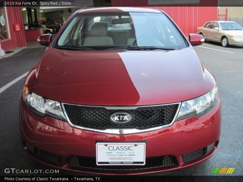 Spicy Red / Stone 2010 Kia Forte EX