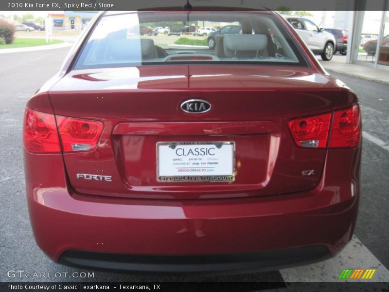 Spicy Red / Stone 2010 Kia Forte EX