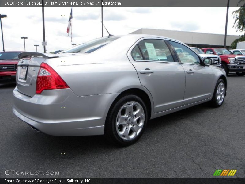 Brilliant Silver Metallic / Medium Light Stone 2010 Ford Fusion SE