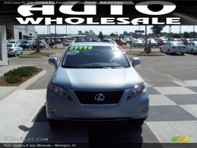 Cerulean Blue Metallic / Light Gray/Espresso Birds-Eye Maple 2010 Lexus RX 350
