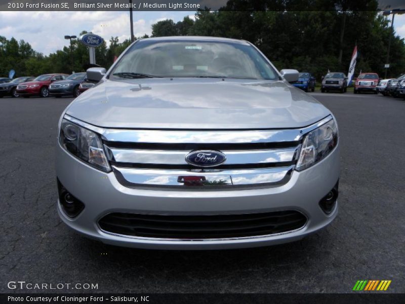 Brilliant Silver Metallic / Medium Light Stone 2010 Ford Fusion SE