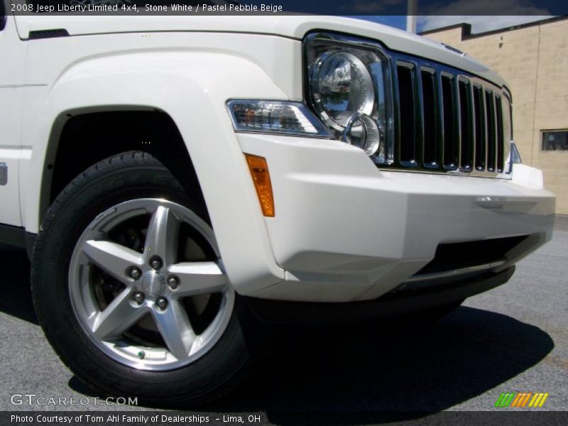 Stone White / Pastel Pebble Beige 2008 Jeep Liberty Limited 4x4