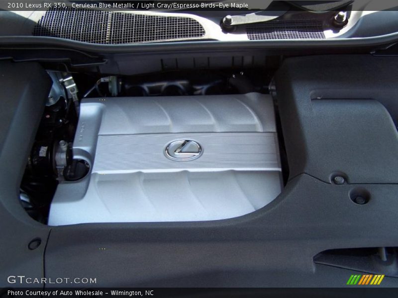 Cerulean Blue Metallic / Light Gray/Espresso Birds-Eye Maple 2010 Lexus RX 350