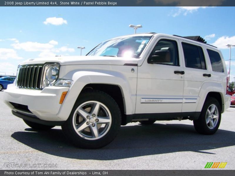 Stone White / Pastel Pebble Beige 2008 Jeep Liberty Limited 4x4