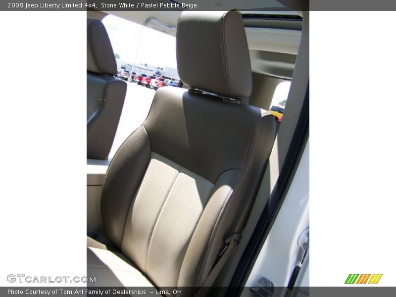 Stone White / Pastel Pebble Beige 2008 Jeep Liberty Limited 4x4