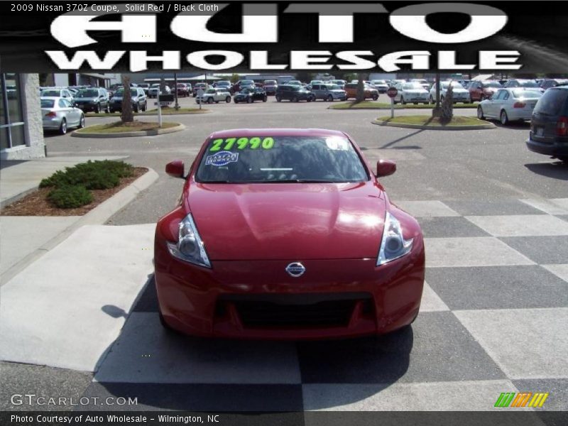 Solid Red / Black Cloth 2009 Nissan 370Z Coupe