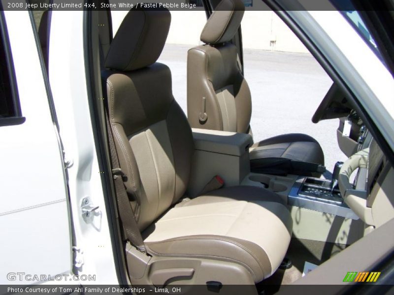 Stone White / Pastel Pebble Beige 2008 Jeep Liberty Limited 4x4