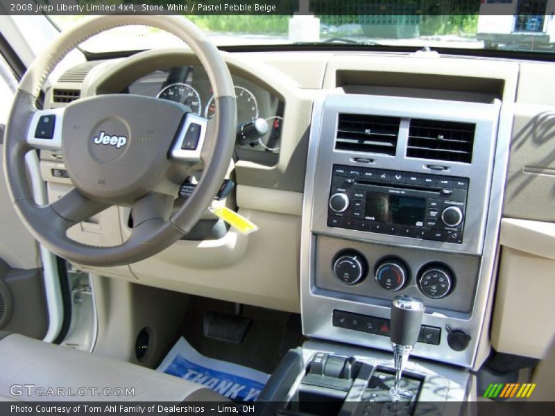 Stone White / Pastel Pebble Beige 2008 Jeep Liberty Limited 4x4