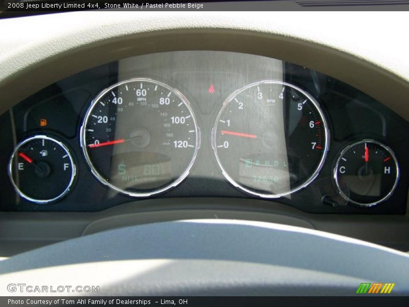 Stone White / Pastel Pebble Beige 2008 Jeep Liberty Limited 4x4